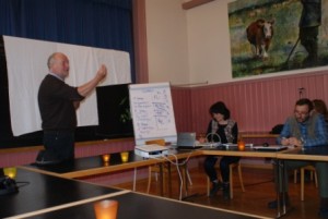 Martin Ott podczas wykładu